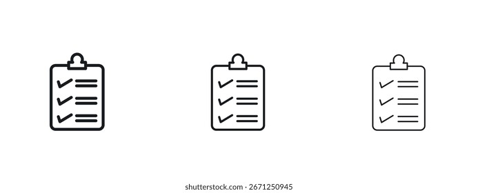 Check list icon vector illustration eps. Vector outline illustrations