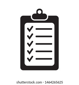 Check list icon vector, isolated icon