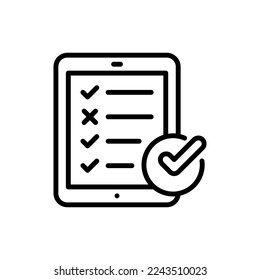 Check List icon in vector. Logotype