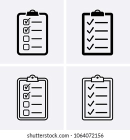 Check List Icon. Vector set