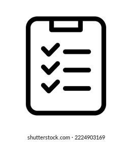Check List Icon Vector Symbol Design Illustration