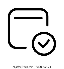 Check List Icon Vector Symbol Design Illustration