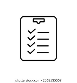 Check List Icon Vector Symbol Design Illustration