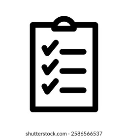 Check List Icon Vector Symbol Design Illustration