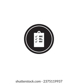 check list icon vector template illustration logo design