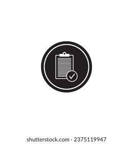 check list icon vector template illustration logo design