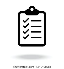 check list icon vector.approve icon.information icon.