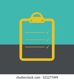 Check List Icon.Medical prescription icon vector. 