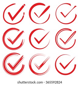 check list icons, check marks