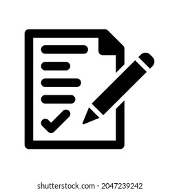 Check list icon.write,page (vector illustration)