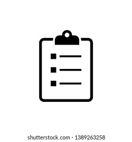 Check List isolated minimal single flat icon for application and info-graphic. Point vector icon for websites and mobile minimalistic flat design.