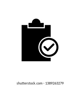 Check List isolated minimal single flat icon for application and info-graphic. Point vector icon for websites and mobile minimalistic flat design.