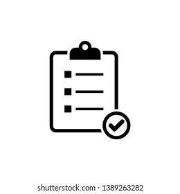 Check List isolated minimal single flat icon for application and info-graphic. Point vector icon for websites and mobile minimalistic flat design.