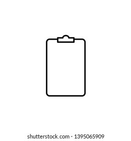 Check List isolated minimal single flat linear icon for application and info-graphic. Points line vector icon for websites and mobile minimalistic flat design.