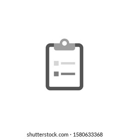 Check List isolated minimal single flat linear icon for application and info-graphic. Points line vector icon for websites and mobile minimalistic flat design.