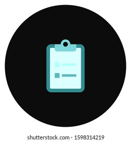 Check List isolated minimal single flat linear icon for application and info-graphic. Points line vector icon for websites and mobile minimalistic flat design.
