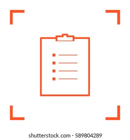 Check List isolated minimal single flat linear icon for application and info-graphic. Points line vector icon for websites and mobile minimalistic flat design.