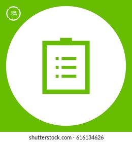 Check List isolated minimal single flat linear icon for application and info-graphic. Points line vector icon for websites and mobile minimalistic flat design.