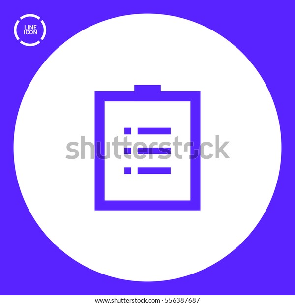 Check List Isolated Minimal Single Flat Stock Vector (Royalty Free ...