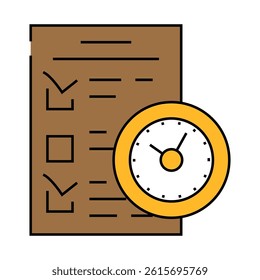 check list line icon vector. check list sign. isolated symbol illustration