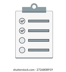 Check list line icon, Vector on white background