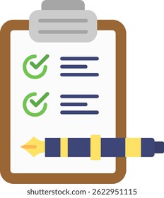 Check list Line vector Icon Design