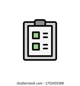 Check list, manufacturing icon. Simple color with outline vector elements of production icons for ui and ux, website or mobile application