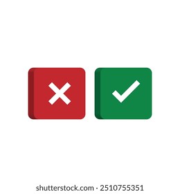 Ícone 3d do botão de marca de seleção e lista de verificação para aplicativo