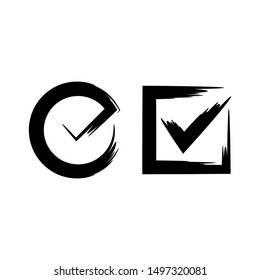 check list, check mark symbol set