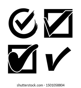 check list, check mark symbol set