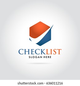 check list modern logo simple vector illustration