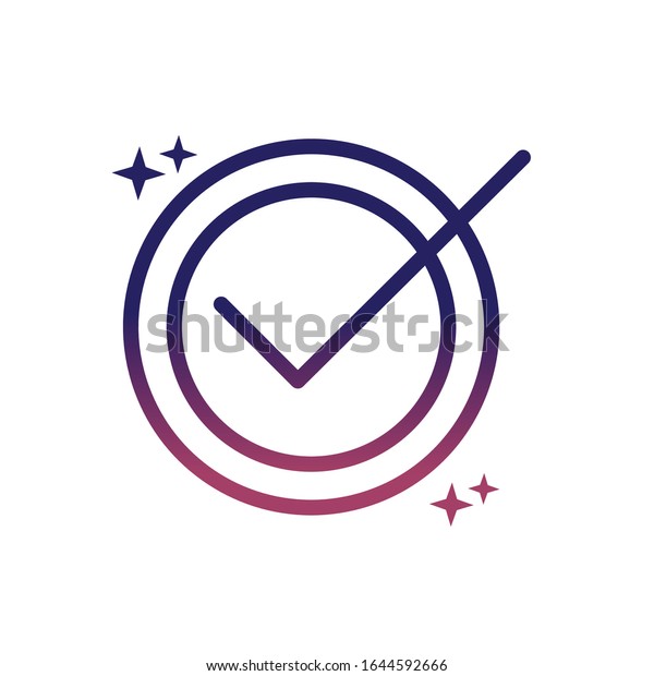 Check List Ok Button Social Media Stock Vector (Royalty Free ...