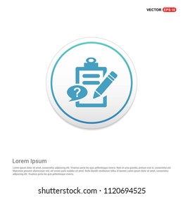Check list ok Icon Hexa White Background icon template - Free vector icon