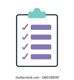 check list on a white background vector illustration design