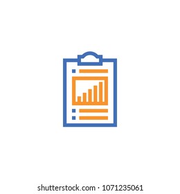 check list outline icon. isolated document paper icon in thin line style for graphic and web design. Simple flat symbol Pixel Perfect vector Illustration.