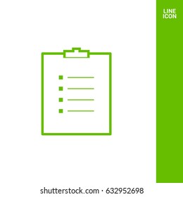 Check List points line vector icon