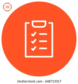 Check List points line vector icon