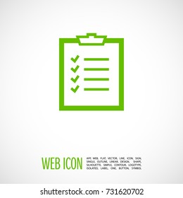Check List points line vector icon