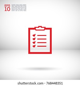 Check List points line vector icon