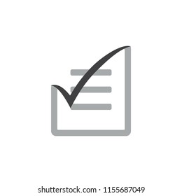 check list symbol logo vector