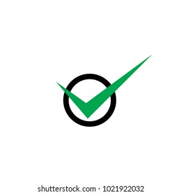 check list symbol on circle 