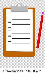 Check List, at Transparent Effect Background
