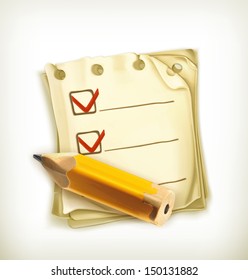 Check list, vector icon