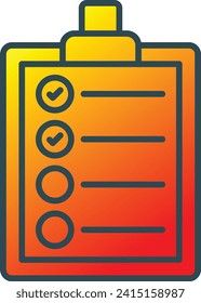 Check list vector icon. Can be used for printing, mobile and web applications.