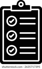 Check list vector icon. Can be used for printing, mobile and web applications.
