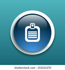 Check list vector icon. Flat design isolated document