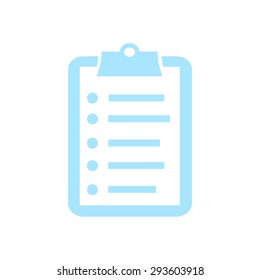 Check list vector icon. Flat design.