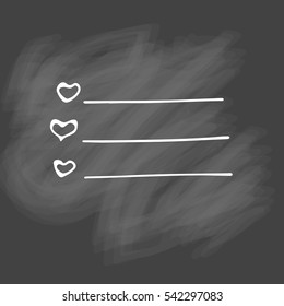 Check list vector icon. Hand drawn task list with check marks and check boxes. To do list isolated on white background. Outline. Doodle. Chalk