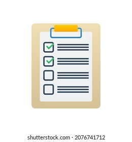 Check list vector icon illustration