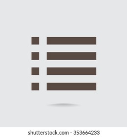 Check list vector icon. Line vector icon for websites and mobile
